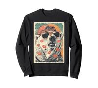 Ours Polaire avec Lunettes de Soleil Bisous Saint Valentin Animal Sweatshirt