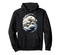 Ours Polaire avec Neige - Esthétique - Saison d'hiver Sweat à Capuche