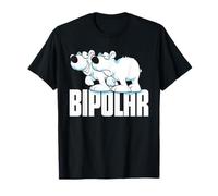 Ours polaire bipolaire drôle triste et heureux T-Shirt