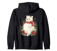 Ours Polaire de Noël pour Future Maman Enceinte Hiver Sweat à Capuche