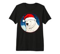 Ours Polaire de Noël T-Shirt Haut de Gamme