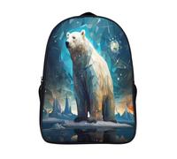 ours polaire debout imprimé en 3d sacs à dos adultes adolescents à la mode et durable faune one piece sacs à dos filles garçons cartable scolaire 2 compartiment-16,pour les voyages les affaires