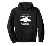 Ours polaire endormi avec inscription « I Don't Like Morning People » Sweat à Capuche