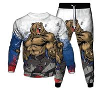 Ours Polaire Faune Animal 3D Imprimé Sweatshirt Et Joggeurs Set Femmes Hommes Survêtement 2 Pièces Set Cool Streetwear Vêtement Sport