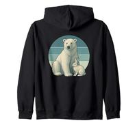 Ours Polaire lièvre des neiges rétro en Forme de Lapin Sweat à Capuche