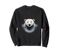 Ours Polaire nageant scène océan Sweatshirt