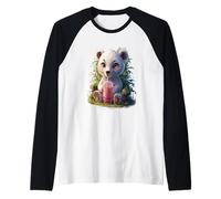 Ours Polaire pour Homme et Femme Boba Tea Kawaii Bubble Tea Ours Polaire Manche Raglan