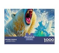 Ours Polaire Puzzles 1000 Pièces pour Adultes sur Le Thème De Premium Quality Impossible Activité Familiale Parfaite 38x26cm/1000pcs