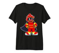 Ours Pompier Casque de Pompier Pompiers T-Shirt Haut de Gamme