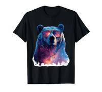 Ours Portant des Lunettes de Soleil Faune forêt Ours Amoureux des Animaux T-Shirt