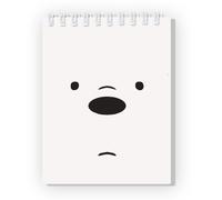Ours Pour Un Et Un Pour T'ours Polaire Cahier À Spirale, Blanc