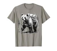 Ours Promeneur Grizzli Randonnée T-Shirt