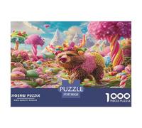 Ours Puzzle 1000 Pièces Faune Sauvage Puzzles Défi,pour Adultes Jeux ÉduChatifs, Idéal en Cadeau Et Décoration 38x26cm/1000pcs
