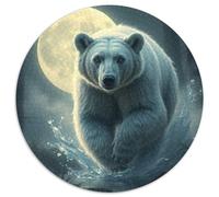 Ours Puzzle Rond De 1000 Pièces pour Animaux Das Tier Animaux Sauvages Bête Women Classiques Parfait Encastrement Qualité Supérieure Impossible Difficile' Entertainment Artist 1000pcs (67.5x67.5cm)