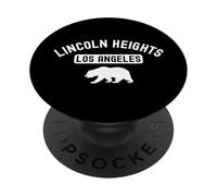 Ours rétro Lincoln Heights Los Angeles California Street pour Homme PopSockets PopGrip Adhésif