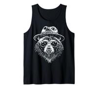 Ours rétro Ski à l'ombre : Aventure Cool en Montagne Débardeur