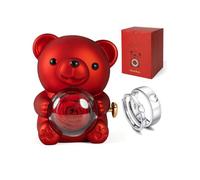 Ours Rose Eternelle avec Bijoux Cachée, Cadeau Saint Valentin pour Femme, Ourson Rose Eternel avec Anneau, Cadeau Anniversaire