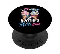 Ours Rose ou Bleu Brother Loves You Gender Reveal PopSockets PopGrip Adhésif