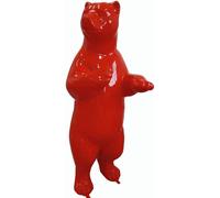 Ours rouge 180cm de haut Figurine de décoration/publicitaire - GFK - grandeur nature - pour l'extérieur