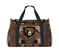 Ours rustique Lodge Bear c'est un sac de voyage à main avec une grande capacité et multifonctionnel, un incontournable pour les voyages en plein air
