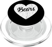 Ours School Sports Fan Team Spirit Mascotte en Forme de cœur PopSockets PopGrip pour MagSafe