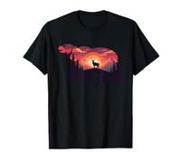 Ours Silhouette Coucher De Soleil Nature Nature in T-Shirt