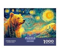 Ours sous Le Ciel étoilé Puzzle pour Adultes - 1000 Pièces L'Excellence dans Les Puzzles Challengants - Idéal pour Homme, Femme, Adultes & Enfants Dès 14 Ans 52x38cm/1000pcs