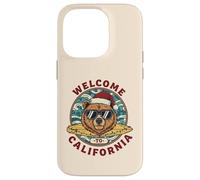 Ours Surfeur de Noël - Welcome to California Design Coque pour iPhone 14 Pro