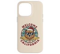 Ours Surfeur de Noël - Welcome to California Design Coque pour iPhone 14 Pro Max