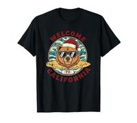 Ours Surfeur de Noël - Welcome to California Design T-Shirt