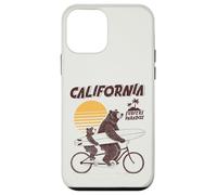 Ours Tandem Surf Californie Rétro Soleil Fête des Pères Coque pour iPhone 12 Mini