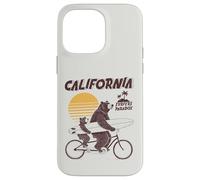 Ours Tandem Surf Californie Rétro Soleil Fête des Pères Coque pour iPhone 14 Pro Max