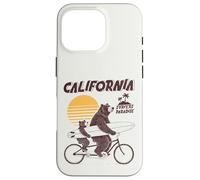 Ours Tandem Surf Californie Rétro Soleil Fête des Pères Coque pour iPhone 16 Pro