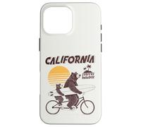 Ours Tandem Surf Californie Rétro Soleil Fête des Pères Coque pour iPhone 16 Pro Max