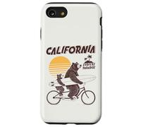 Ours Tandem Surf Californie Rétro Soleil Fête des Pères Coque pour iPhone SE (2020) / 7/8