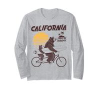 Ours Tandem Surf Californie Rétro Soleil Fête des Pères Manche Longue