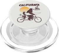 Ours Tandem Surf Californie Rétro Soleil Fête des Pères PopSockets PopGrip pour MagSafe