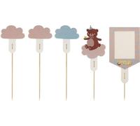 Ours Teddy cake toppers mix 12-14cm 5pcs