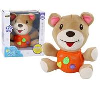 Ours Teddy Interactif Orange Jouant 23 cm