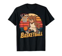 Ours vintage jouant au basket-ball pour amoureux des ours T-Shirt