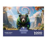 Ours1000 Pièces Puzzlefaune Sauvage Assorties, pour Adultes Et Enfants À Partir De 12 Ans Jeu D'Intelligence Parfaitpourla Détente Paysagedes QuatreSaisons 70x50cm/1000pcs