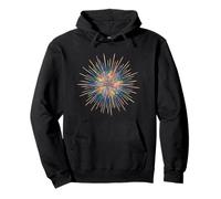Oursin Abstrait océan Art Vie Marine coloré Sweat à Capuche