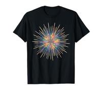 Oursin Abstrait océan Art Vie Marine coloré T-Shirt