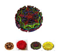 Oursin Flexible imprimé en 3D, Jouet sensoriel articulé inspiré de l'océan, Jouet Portable Amusant pour décorer Le Bureau ou la Maison, Jouet Anti-Stress sensoriel pour l'Autisme (Color)