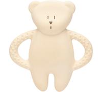 Ourson de dentition en caoutchouc naturel blanc polaire