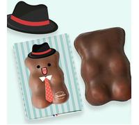 Ourson Guimauve XL en costume - Chocolat Lait