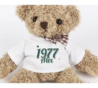Ourson personnalisé - Année de Naissance - Ours en Peluche Tout Doux 24 cm, Peluche Personnalisable avec Une année de Naissance - Cadeau de Naissance, Cadeau Souvenir