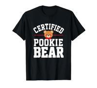 Ourson Pookie Ours Mignon surnom Teddy Romantique Argot T-Shirt Graphique avec Valeur, Homme, Noir, M