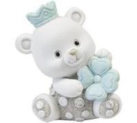ourson prince en résine 2.3x2.2x4cm bleu - hobi res405cg Bleu G