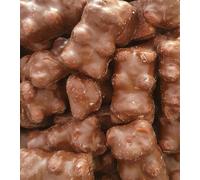 Oursons Guimauve Enrobés de Chocolat Halal, 1kg, 100 Pièces Ourson guimauve en chocolat, savoureux et croquant pour candy bar, évènements, bar à bonbons, fêtes.